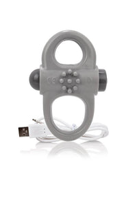 Thumbnail for Screaming O - Charged - Yoga Rechargeable Vibrating Cock Ring - Grey - Stag Shop