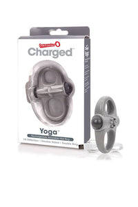 Thumbnail for Screaming O - Charged - Yoga Rechargeable Vibrating Cock Ring - Grey - Stag Shop