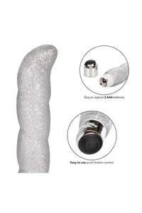 Thumbnail for Cal Exotics - Naughty Bits - Screwnicorn Majestic G-spot Vibrator - Silver - Stag Shop