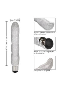 Thumbnail for Cal Exotics - Naughty Bits - Screwnicorn Majestic G-spot Vibrator - Silver - Stag Shop