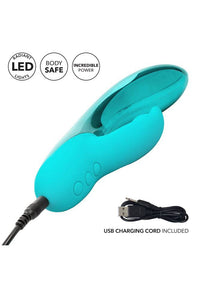 Thumbnail for Cal Exotics - Dazz-LED - Brilliance LED Dual Vibrator - Teal - Stag Shop
