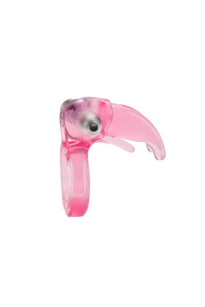 Cal Exotics - Couples Enhancer - Triple Clit Flicker Cock Ring - Pink - Stag Shop