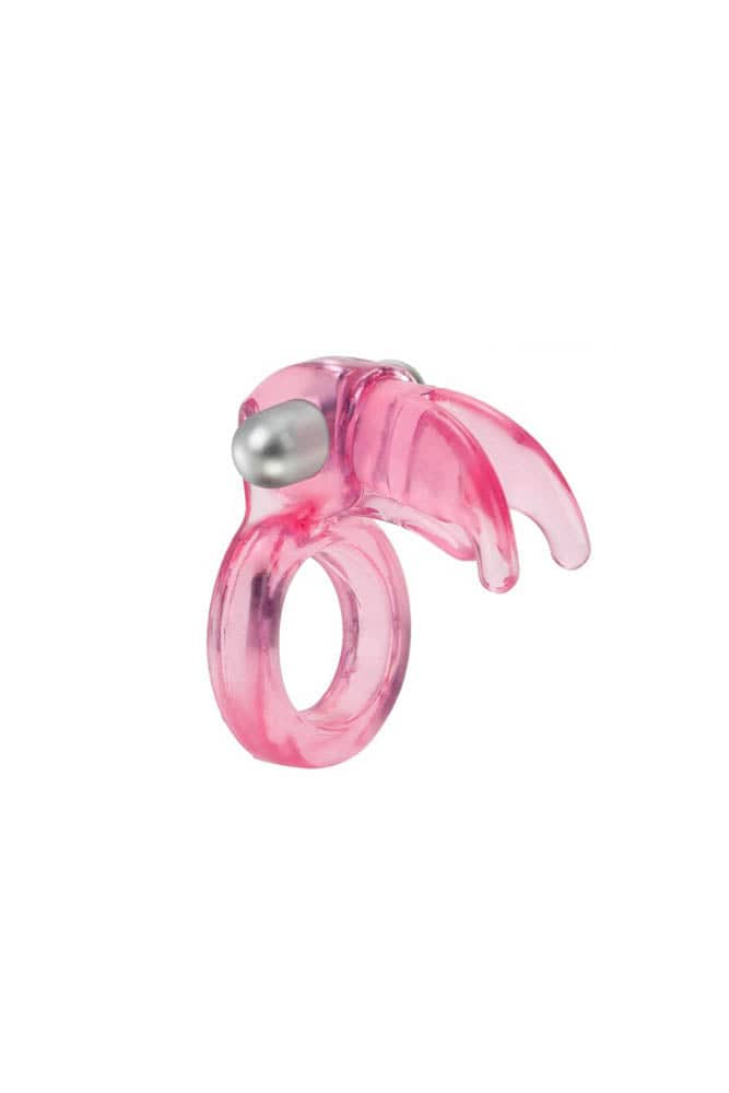 Cal Exotics - Couples Enhancer - Triple Clit Flicker Cock Ring - Pink - Stag Shop