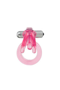 Thumbnail for Cal Exotics - Couples Enhancer - Triple Clit Flicker Cock Ring - Pink - Stag Shop