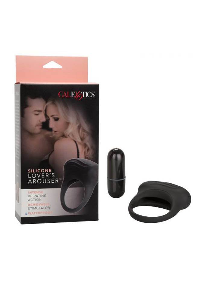 Cal Exotics - Couples Enhancer - Lover's Arouser Cock Ring - Black - Stag Shop