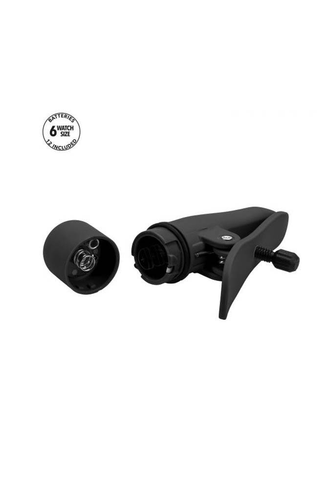 Cal Exotics - Nipple Play - Nipplettes Vibrating Nipple Clamps - Black - Stag Shop