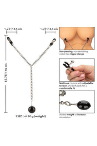 Thumbnail for Cal Exotics - Nipple Play - Weighted Disc Nipple Clamps - Stag Shop