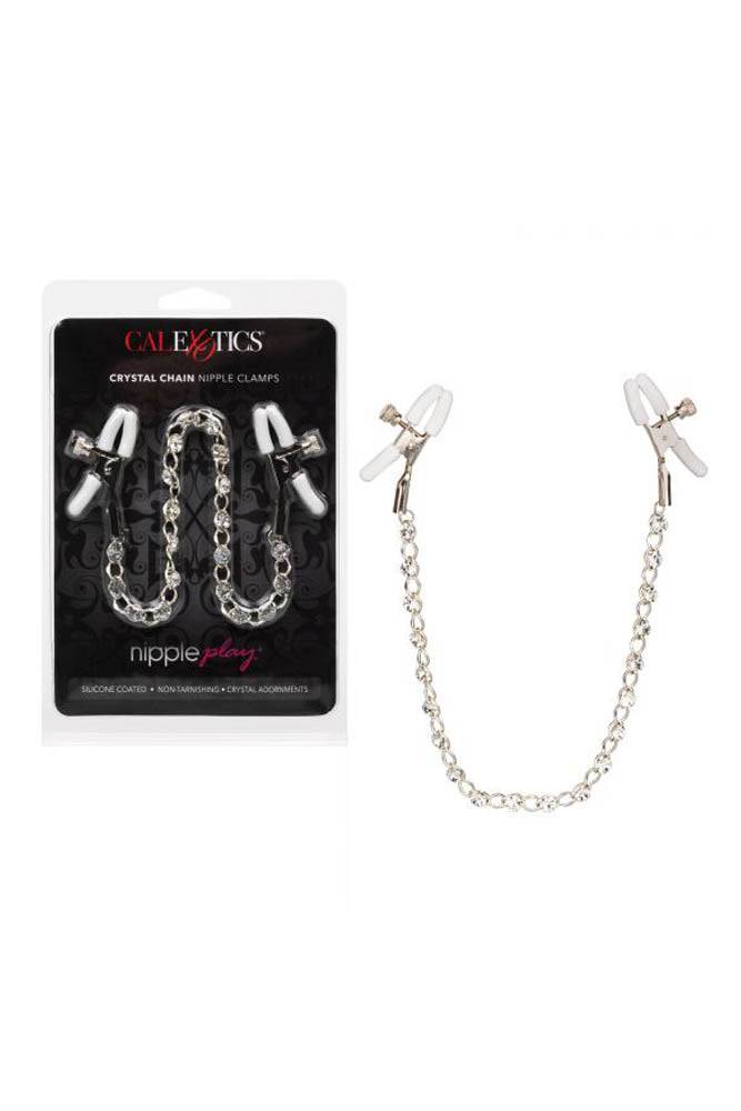 Cal Exotics - Nipple Play - Crystal Chain Nipple Clamps - Stag Shop