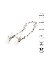 Thumbnail for Cal Exotics - Nipple Play - Crystal Chain Nipple Clamps - Stag Shop