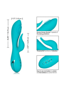Thumbnail for Cal Exotics - California Dreaming - Santa Monica Starlet Dual Vibrator - Teal - Stag Shop