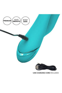 Thumbnail for Cal Exotics - California Dreaming - Santa Monica Starlet Dual Vibrator - Teal - Stag Shop
