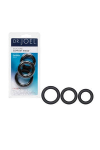 Thumbnail for Cal Exotics - Dr. Joel Kaplan - Silicone Support Cock Rings - Black - Stag Shop