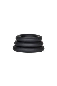 Thumbnail for Cal Exotics - Dr. Joel Kaplan - Silicone Support Cock Rings - Black - Stag Shop