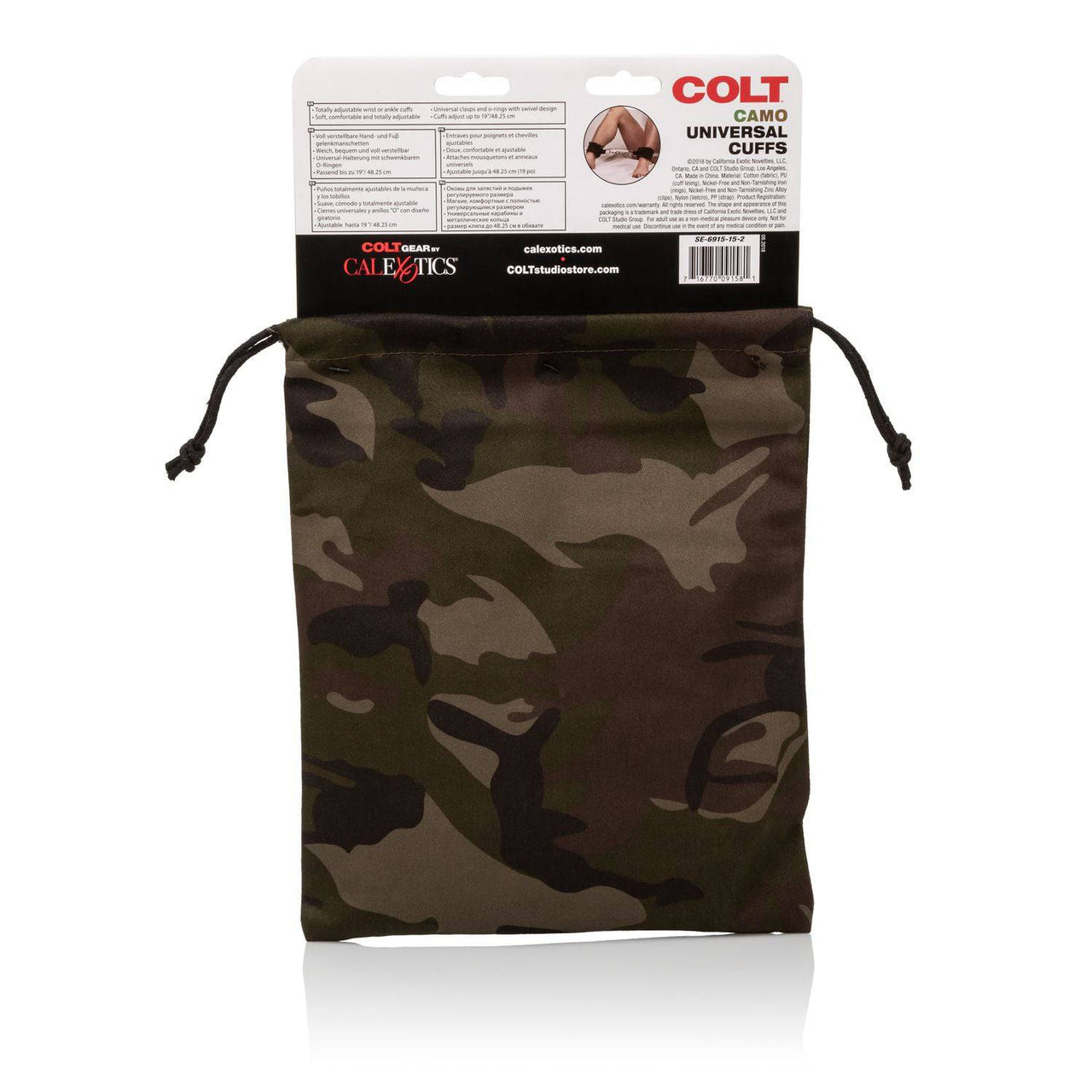 Cal Exotics - Colt - Camo Universal Cuffs - Stag Shop