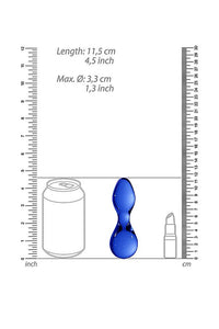 Thumbnail for Shots Toys - Chrystalino - Seed Glass Butt Plug - Blue - Stag Shop