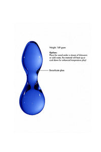 Thumbnail for Shots Toys - Chrystalino - Seed Glass Butt Plug - Blue - Stag Shop
