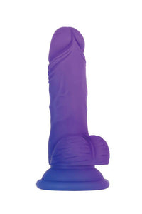 Thumbnail for Evolved - Gender X - Semi Sweet Tart Dildo - Blue/Purple - Stag Shop