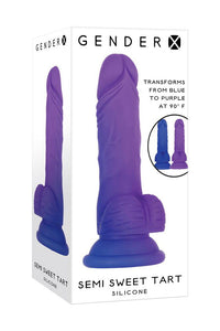 Thumbnail for Evolved - Gender X - Semi Sweet Tart Dildo - Blue/Purple - Stag Shop
