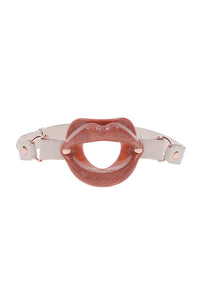 Thumbnail for Sex & Mischief - Peaches 'N CreaMe - Silicone Lips Gag - Peach/Rose Gold - Stag Shop