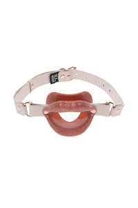 Thumbnail for Sex & Mischief - Peaches 'N CreaMe - Silicone Lips Gag - Peach/Rose Gold - Stag Shop