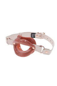 Thumbnail for Sex & Mischief - Peaches 'N CreaMe - Silicone Lips Gag - Peach/Rose Gold - Stag Shop