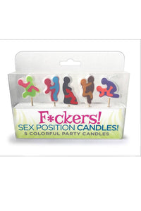 Thumbnail for Little Genie - Candy Prints - Fckers Sex Position Candles - 5Pk - Stag Shop