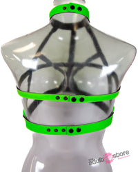 Thumbnail for Ouch by Shots Toys - Bra Harness - Glow in the Dark - Stag Shop