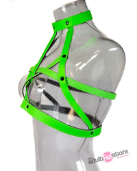 Thumbnail for Ouch by Shots Toys - Bra Harness - Glow in the Dark - Stag Shop