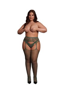 Thumbnail for Shots Toys - Le Désir - DES051 - Fishnet & Lace Garterbelt Stockings - Various Colors & Sizes