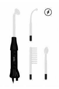 Thumbnail for Shots Toys - Electroshock - Electro-sex Lightning Wand 5pc Set - Black - Stag Shop
