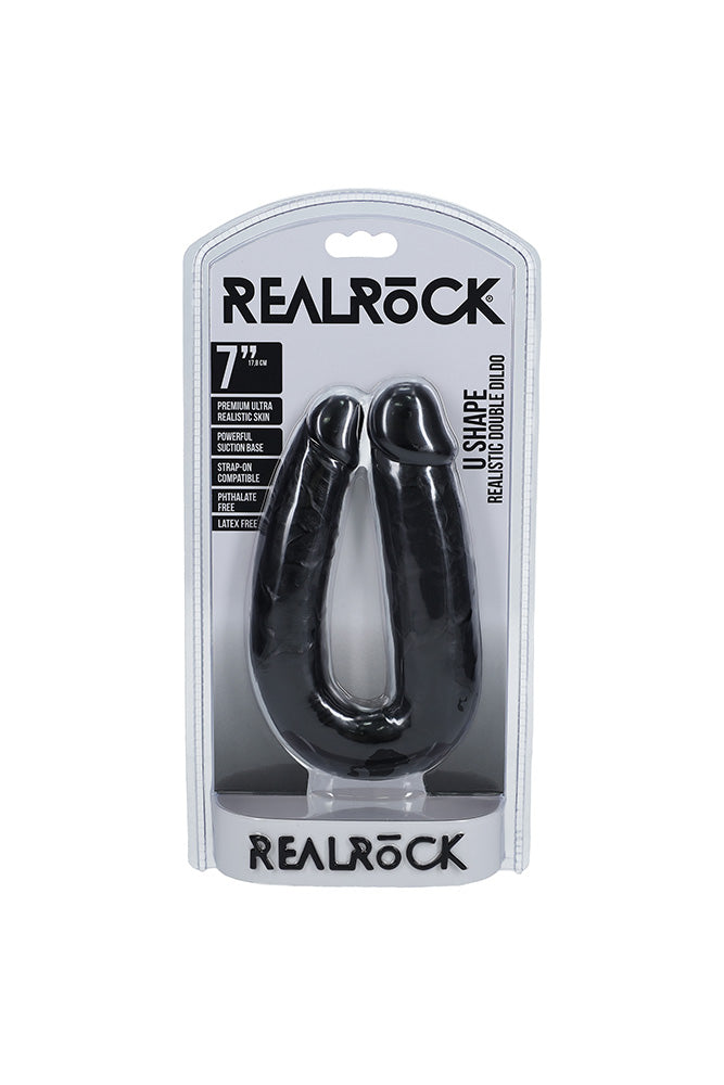Shots Toys - RealRock - U Shaped Double Penetration Dildo - Various Sizes & Colors