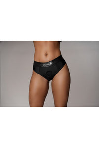 Thumbnail for Ouch by Shots Toys - Vibrating Strap-on Thong with Removable Butt Straps - Various Sizes & Colors