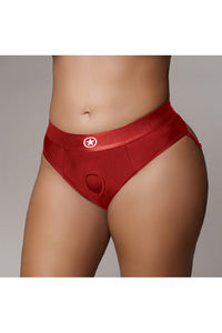 Thumbnail for Ouch by Shots Toys - Vibrating Strap-on Thong with Removable Butt Straps - Various Sizes & Colors