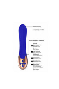 Thumbnail for Shots Toys - Elegance - Posh Heating Vibrator - Blue - Stag Shop