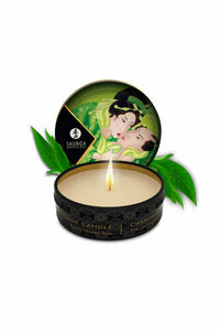 Thumbnail for Shunga - Mini Massage Oil Candle - 1oz - Green Tea - Stag Shop