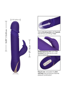 Thumbnail for Cal Exotics - Jack Rabbit Signature - Silicone Thrusting Rabbit - Purple - Stag Shop