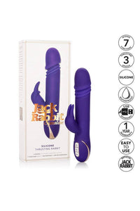 Thumbnail for Cal Exotics - Jack Rabbit Signature - Silicone Thrusting Rabbit - Purple - Stag Shop