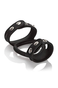 Thumbnail for Cal Exotics - Silicone Tri-Snap Cock & Ball Cage - Black - Stag Shop