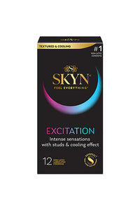Thumbnail for SKYN - Excitation Textured & Cooling Condoms - 12 pack - Stag Shop