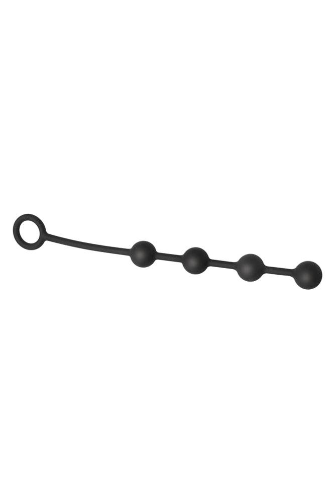 Adam & Eve - Small Silicone Anal Beads - Black - Stag Shop