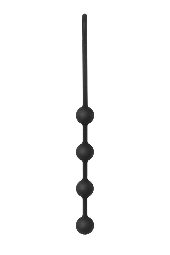 Adam & Eve - Small Silicone Anal Beads - Black - Stag Shop