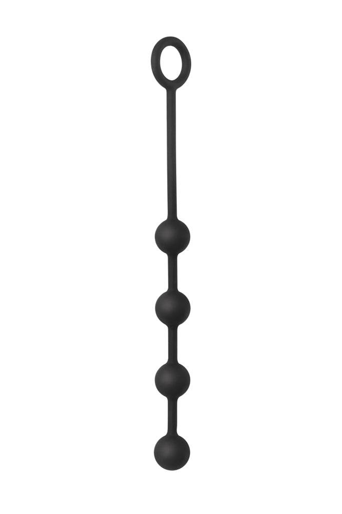 Adam & Eve - Small Silicone Anal Beads - Black - Stag Shop