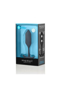 Thumbnail for b-Vibe - Snug Plug 2 - Weighted Butt Plug - Black - 114 grams - Stag Shop