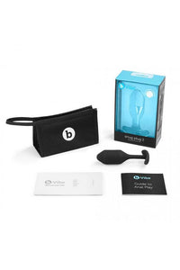 Thumbnail for b-Vibe - Snug Plug 2 - Weighted Butt Plug - Black - 114 grams - Stag Shop