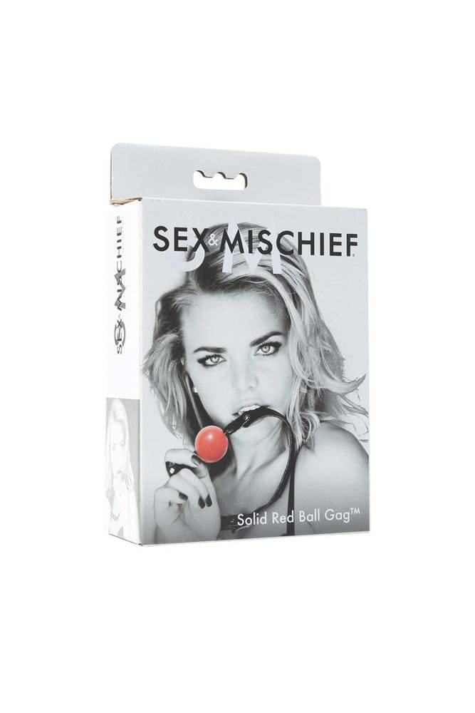 Sex & Mischief - Solid Ball Gag - Red - Stag Shop