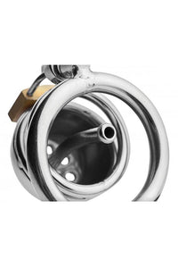 Thumbnail for XR Brands - Master Series - Solitary Plus - Extreme Confinement Cage with Cum-Thru Plug - Stag Shop