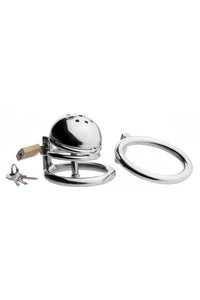 Thumbnail for XR Brands - Master Series - Solitary Plus - Extreme Confinement Cage with Cum-Thru Plug - Stag Shop