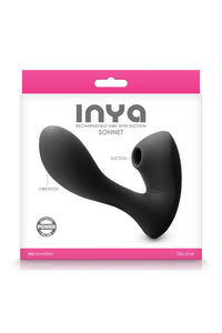 Thumbnail for NS Novelties - INYA - Sonnet Dual Suction Vibrator - Black - Stag Shop