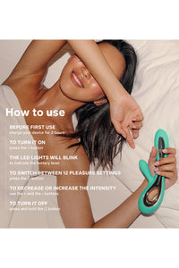 Thumbnail for Lelo - Soraya 2 Rabbit Vibrator - Aqua - Stag Shop
