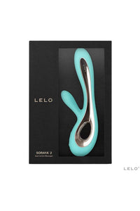 Thumbnail for Lelo - Soraya 2 Rabbit Vibrator - Aqua - Stag Shop